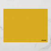 チャリティフェスティバル饗宴金ゴールド赤クリスマスディナー 箔シーズンポストカード (裏面)