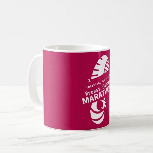 チャリティマラソンプロモーションイベント商品 コーヒーマグカップ (正面左)