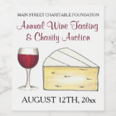 チャリティワインテイスティングメログラスブリーチーズ ワインラベル (シングルラベル)