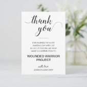 チャリティーに寄付してくれてあり結婚がとう 招待状 (スタンド正面)