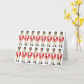 チャリティーのためのクリスマス・ナチュクラッカー・アートカード カード (黄色い花)