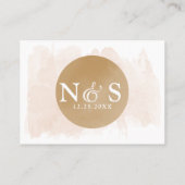 チャリティーの座席表に寄付結婚ありがとう プレイスカード (裏面)