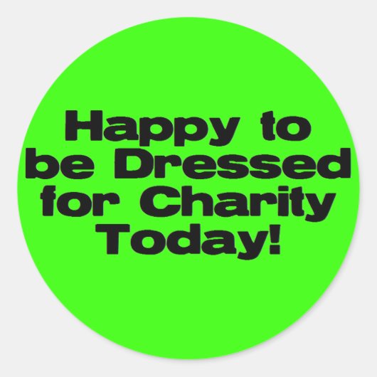 チャリティーの衣装 ラウンドシール (正面)