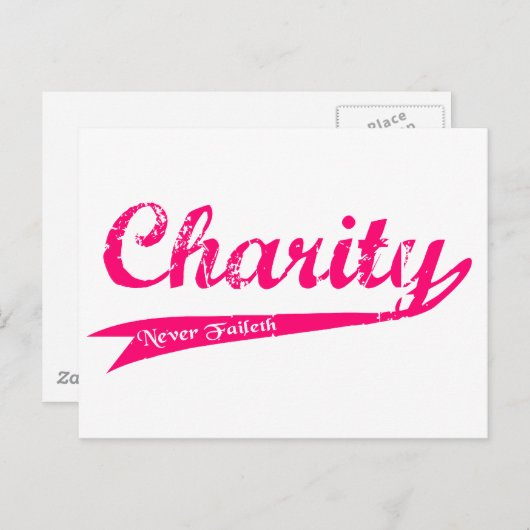 チャリティーはLDSレリーフ、 浮き彫り会に失敗しない ポストカード (正面/裏面)