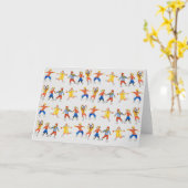 チャリティーへの氷のスケーターアートカード カード (黄色い花)