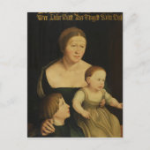 チャリティーまたはアーティストの家族， c.1528 ポストカード (正面)