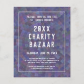 チャリティーイベント、バザー、またはポット運のためのフライヤー チラシ (裏面)