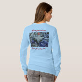 チャリティーウィングウーマン長袖-女性用 Tシャツ (裏面フル)