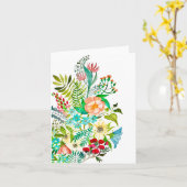 チャリティーウォーターカラーフラワー用グリーティングカード カード (黄色い花)