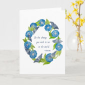 チャリティーカード芸術 カード (黄色い花)