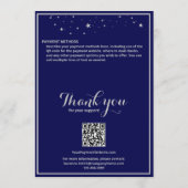 チャリティーガラボールスポンサーシップブルーシルバースター 案内状 (裏面)