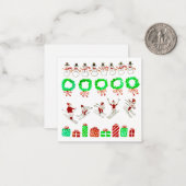 チャリティークリスマスカードのための芸術 ノートカード (正面/裏面インサイチュ)