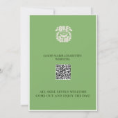 チャリティーゴルフトーナメントロゴQRコード 招待状 (裏面)