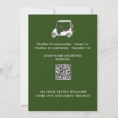 チャリティーゴルフトーナメント 招待状 (裏面)