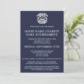 チャリティーゴルフ大会ロゴQRコード 招待状 (スタンド正面)