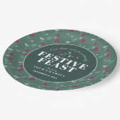 チャリティーフェスティバル饗宴グリーンクリスマスディナー ペーパープレート (アングル)