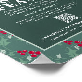 チャリティーフェスティバル饗宴グリーンレッドクリスマスイベント ポスター (角)