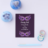チャリティーボール仮装マスクパーティー チラシ (シングル)