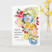 チャリティー用芸術あいさつカード カード (黄色い花)