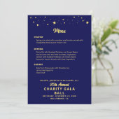 チャリティー・ガラボール・カンパニー・イベント・ブルーゴールド・エレガント メニュー (スタンド正面)