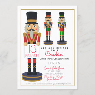 チャリティー·ナッツラッカー·クリスマス·ファンドレーザーPTO教会 招待状