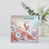 チャリティー ピンクリボン 招待状 (スタンド正面)