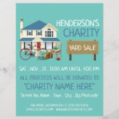 チャリティー ヤードセール イベント 広告 フライヤー (正面)