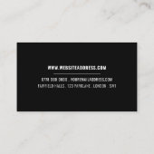 チャリティ団体や組織ロゴ、オーガナイザー 名刺 (裏面)