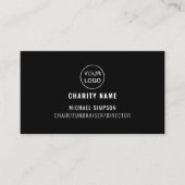 チャリティ団体や組織ロゴ、オーガナイザー 名刺 (正面)