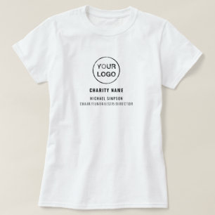 チャリティ団体や組織ロゴ、オーガナイザー Tシャツ