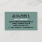 チャリティ走ウォックアドソンイベント 名刺 (裏面)