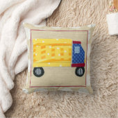 チャリヤ・ザリスによるチャイルド・ダンプ・トラック クッション (ブランケット)