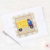 チャリヤ・ザリスによるチャイルド・ダンプ・トラック スクエアシール (封筒)