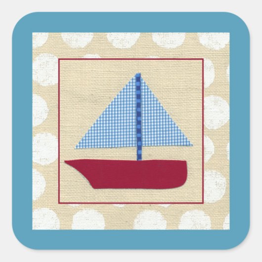 チャリヤ・ザリスによるチャイルボート スクエアシール (正面)