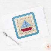 チャリヤ・ザリスによるチャイルボート スクエアシール (封筒)