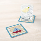 チャリヤ・ザリスによるチャイルボート スクエアペーパーコースター (インサイチュ)