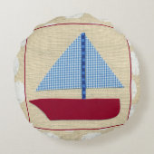 チャリヤ・ザリスによるチャイルボート ラウンドクッション (裏面)