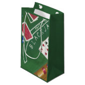 チャリリア・ザリスによるブラックジャックとチップのゲーム スモールペーパーバッグ (正面アングル)