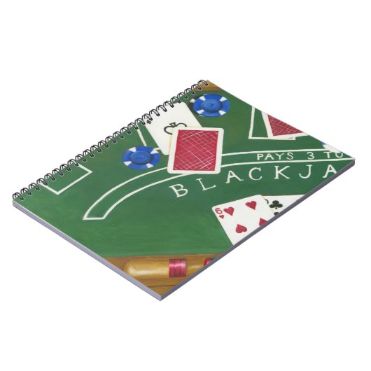 チャリリア・ザリスによるブラックジャックとチップのゲーム ノートブック (左側)