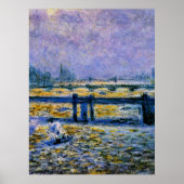 チャリングクロスブリッジ、テムズ川の反射 ポスター (正面)