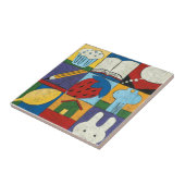 チャリ絵画ア・ザリスによる様々な物体の タイル (側面)