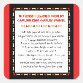 チャルおもしろいズ王学の俺の行動 スクエアシール (正面)