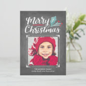 チャルお洒落クボードの手書きクリスマス写真 シーズンカード (スタンド正面)