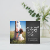 チャルクボードの素晴らしい時期の台本写真 ポストカード (スタンド正面)