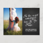 チャルクボードの素晴らしい時期の台本写真 ポストカード (正面)