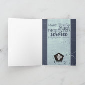 チャルクボードスタイル社員のマイルストーン記念日 カード (内部)