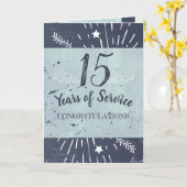 チャルクボードスタイル社員のマイルストーン記念日 カード (黄色い花)