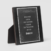 チャルクボードタイポグラフィ引用文で優しい言葉を使う フォトプラーク (正面)