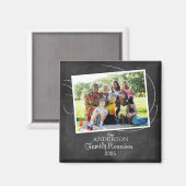チャルクボードファミリー懇親会タイポグラフィ写真 マグネット (正面/裏面)
