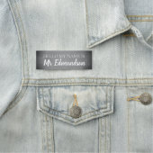 チャルクボードヴィンテージ黒灰色フェード 名札 (インサイチュ)